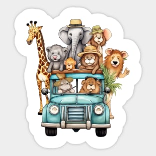 Animals Safari on Car #4 Sticker